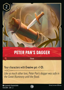 Disney Lorcana - Rise of the Floodborn - Peter Pan's Dagger (foil)