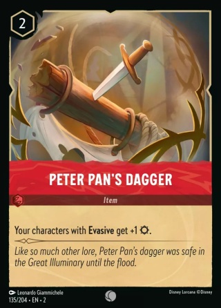 Disney Lorcana - Rise of the Floodborn - Peter Pan's Dagger (foil)
