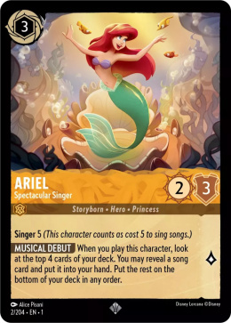 Disney Lorcana - The First Chapter - FOIL Ariel - Spectacular Singer