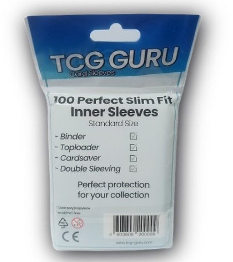 Koszulki na karty TCG GURU (Perfect Slim Fit Inner sleeves) 100szt