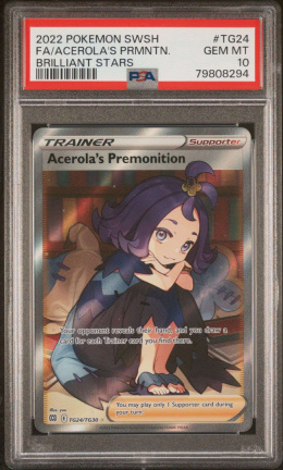 Pokemon TCG : Acerola’s Premonition Tg#24 PSA 10