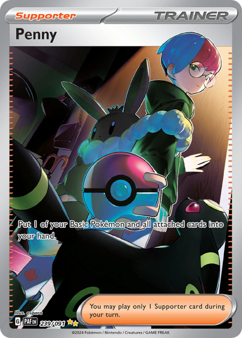 Pokémon TCG : Penny #239 Pokemon Paldean Fates