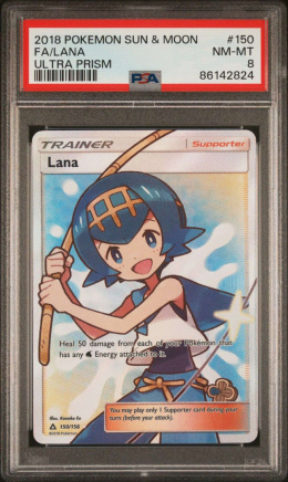 Pokémon TCG :Lana #150 Pokemon Ultra Prism PSA 8