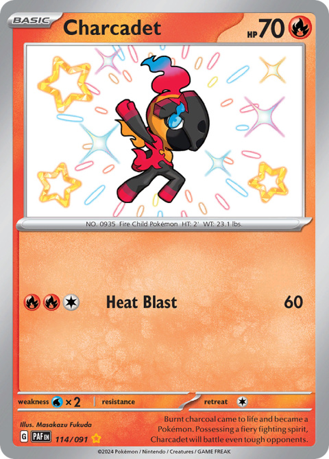 Pokémon TCG : Charcadet #114 Pokemon Paldean Fates