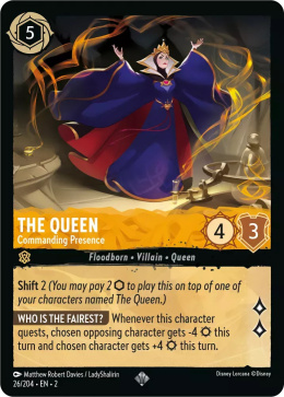 Disney Lorcana - Rise of the Floodborn - The Queen - Commanding Presence