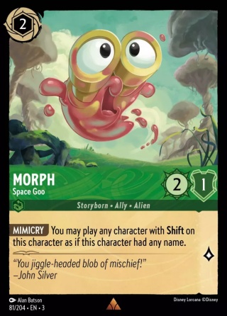 Disney Lorcana - Into The Inklands -FOIL Morph - Space Goo