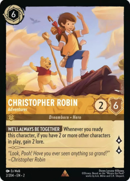 Disney Lorcana - Into The Inklands - Christopher Robin - Adventurer