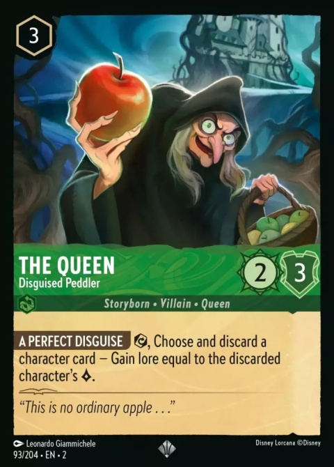 Disney Lorcana - Rise Of The Floodborn - [FOIL] The Queen - Disguised Peddler