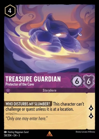 Disney Lorcana - Into the Inklands -FOIL Treasure Guardian - Protector of the Cave