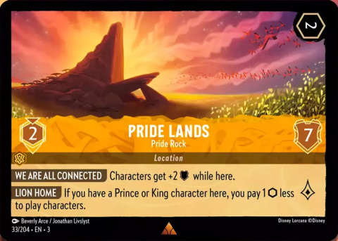 Disney Lorcana -into-the-inklands - Pride Lands - Pride Rock