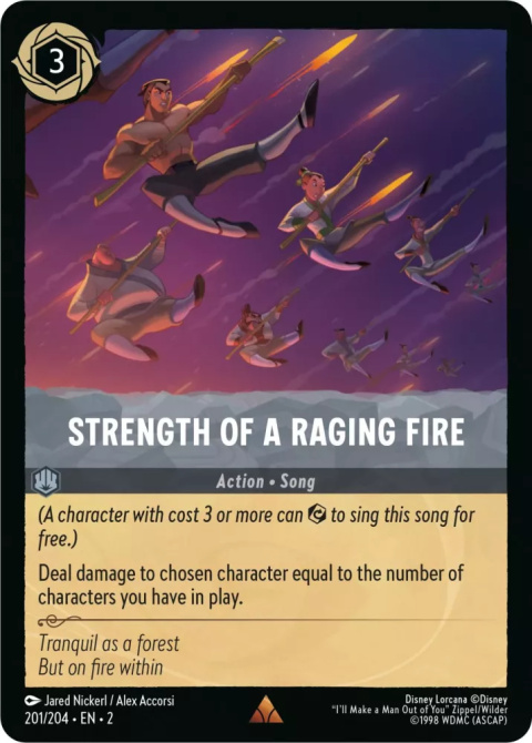 Disney Lorcana - Rise of the Floodborn - Strength of a Raging Fire