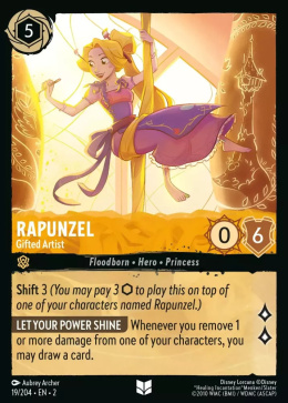 Disney Lorcana TCG - Rise Of The Floodborn - [FOIL] Rapunzel - Gifted Artist