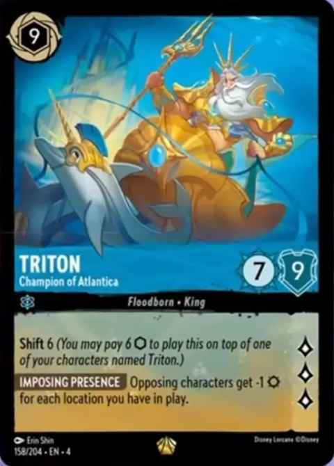 Disney Lorcana - Ursulas-Return - Triton - Champion of Atlantica