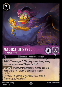 Disney Lorcana - into-the-inklands - Magica De Spell - The Midas Touch