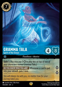 Disney Lorcana - into-the-inklands - Gramma Tala - Spirit of the Ocean