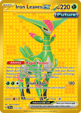 Pokémon TCG : Iron Leaves ex #213 Pokemon Temporal Forces