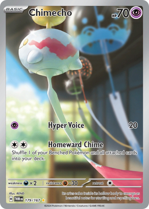 Pokémon TCG : Chimecho #179 Pokemon Twilight Masquerade