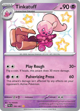 Pokémon TCG : Tinkatuff #166 Pokemon Paldean Fates