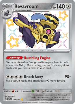 Pokémon TCG : Revavroom#193 Pokemon Paldean Fates