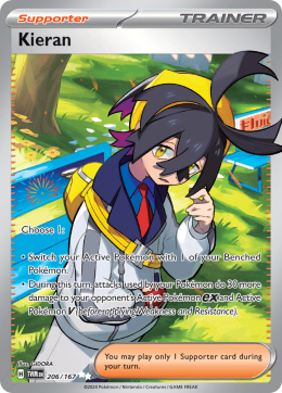 Pokémon TCG : Kieran #206 Pokemon Twilight Masquerade