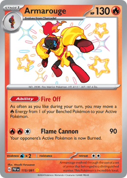 Pokémon TCG : Armarouge #115 Pokemon Paldean Fates