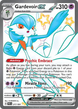 Pokémon TCG : Gardevoir ex #217 Pokemon Paldean Fates