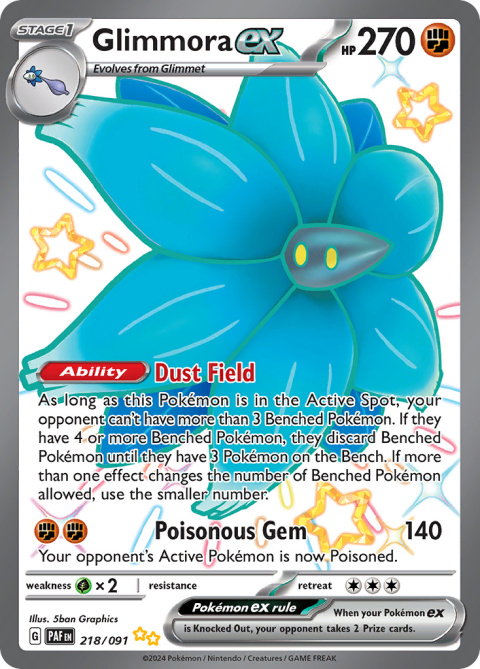 Pokémon TCG :Glimmora #218 Pokemon Paldean Fates