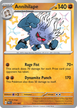 Pokémon TCG : Annihilape #171 Pokemon Paldean Fates