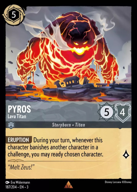 Disney Lorcana - Into The Inklands - Pyros - Lava Titan Lorcana