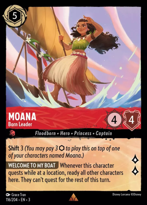 Disney Lorcana - Into The Inklands - Moana - Born Leader