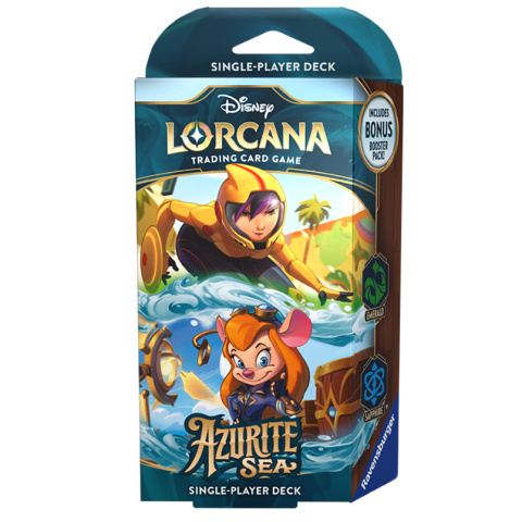 Disney Lorcana: Azurite Sea - Starter Deck - (Emerald & Sapphire)