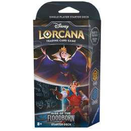 Disney Lorcana: Rise of the floodborn- Starter Deck - Gaston & Queen (Amber & Sapphire)