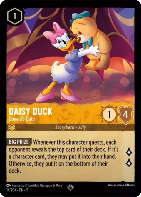 Disney Lorcana - Shimmering Skies - Daisy Duck - Donald's Date