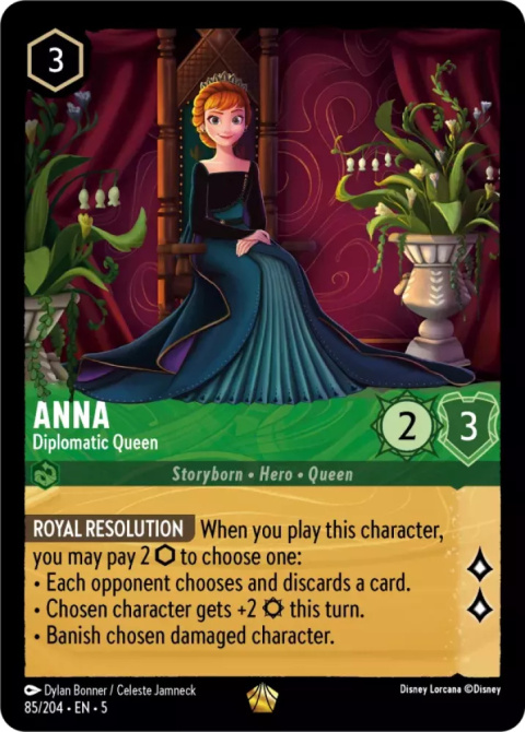 Disney Lorcana - Shimmering Skies - Anna - Diplomatic Queen