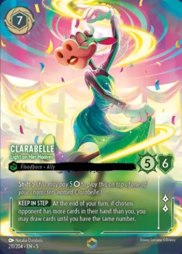 Disney Lorcana - Shimmering Skies - Clarabelle - Light on Her Hooves