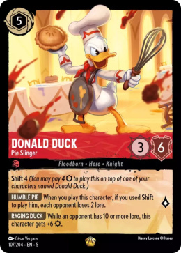 Disney Lorcana - Shimmering Skies - Donald Duck - Pie Slinger