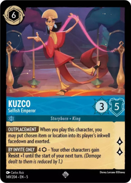 Disney Lorcana - Shimmering Skies - Kuzco - Selfish Emperor