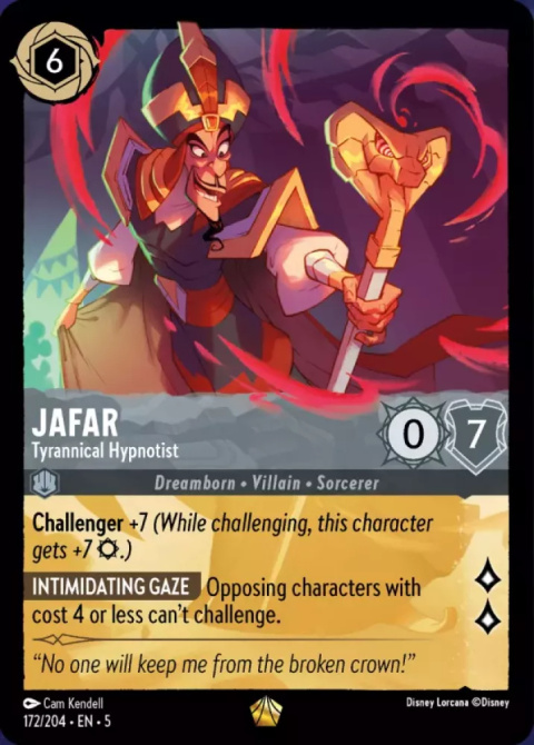 Disney Lorcana - Shimmering Skies - Jafar - Tyrannical Hypnotist