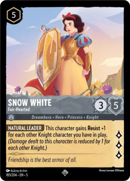 Disney Lorcana - Shimmering Skies - Snow White - Fair-Hearted