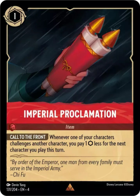 Disney Lorcana - Ursulas-Return -Imperial Proclamation