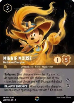 Disney Lorcana - Ursulas-Return - Minnie Mouse - Musketeer Champion (V.2)