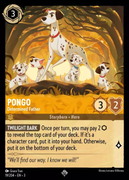 Disney Lorcana - into-the-inklands - Pongo - Determined Father