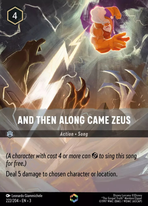 Disney Lorcana - into-the-inklands - And Then Along Came Zeus (V.2)