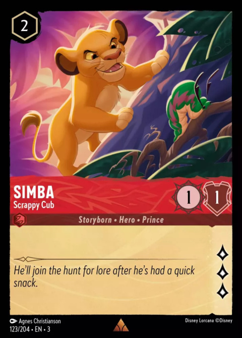 Disney Lorcana - into-the-inklands - Simba - Scrappy Cub