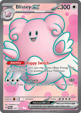 Pokémon TCG : Blissey ex #201 Pokemon Twilight Masquerade