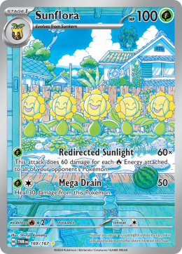 Pokémon TCG : Sunflora #169 Pokemon Twilight Masquerade