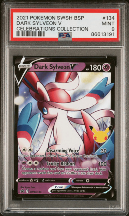 Pokémon TCG - Dark Sylveon V #SWSH134 - Pokemon Pokemon Celebrations PSA 9