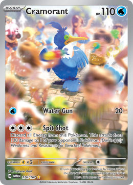 Pokémon TCG : Cramorant #176 Pokemon Twilight Masquerade