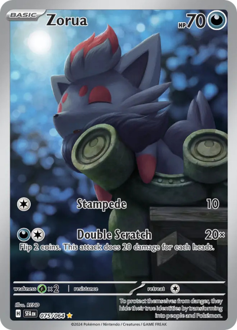 Pokémon TCG: Zorua #075 Pokemon Shrouded Fable