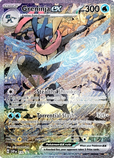 Pokémon TCG:Greninja ex#132 Pokemon SV Black Star Promos